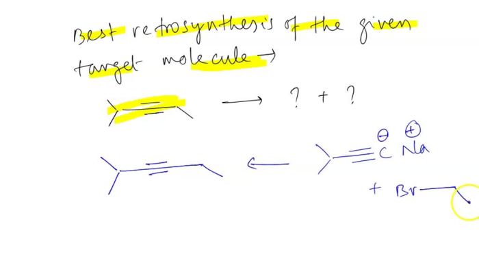 Which is the best retrosynthesis of the given target molecule