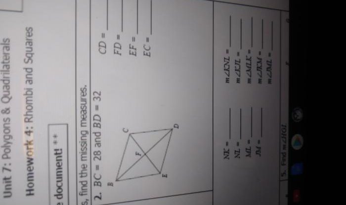 Unit 7 polygons & quadrilaterals homework 1 angles of polygons